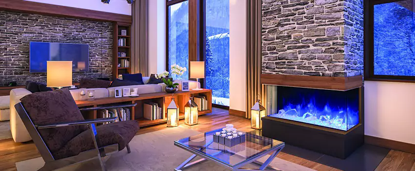 Dynamic Flame Color Fireplace Installation in Terrebonne, QC