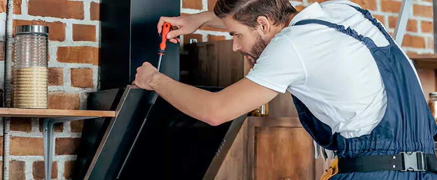Old Rusted Metal Fireplace Repair And Replacement in Terrebonne, QC